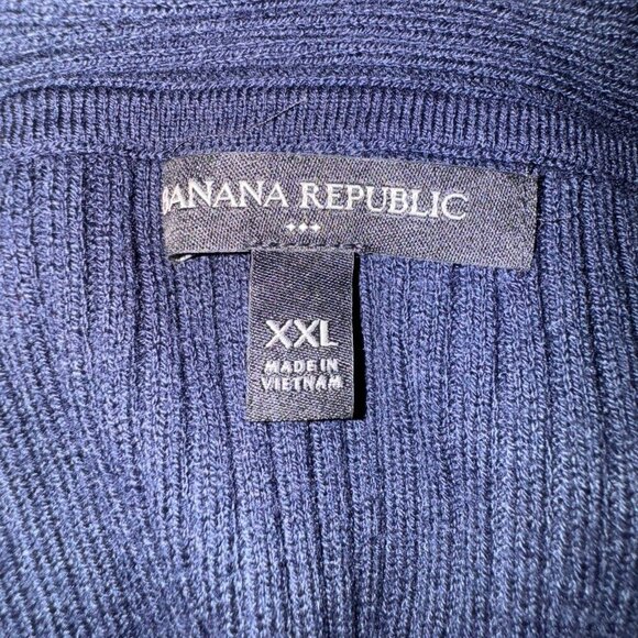 Banana Republic XXL Off-Shoulder Midi Sweater Dress Large Long Sleeve NWT Navy - Picture 2 of 5